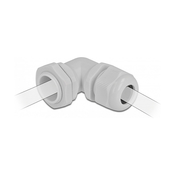 Kabelska uvodnica DELOCK PG16 90° kutna siva (IP54, 10-14 mm)-2