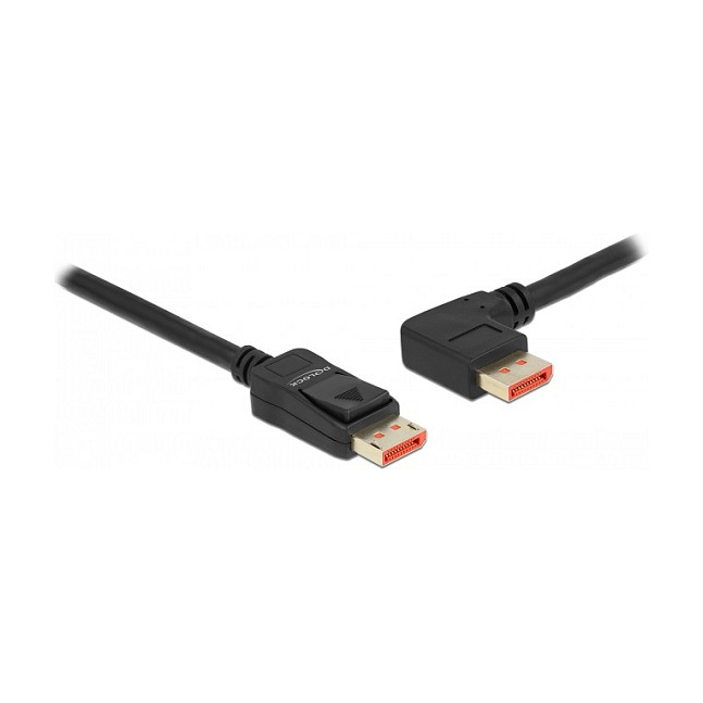 DisplayPort kabel DELOCK 87048 (8K 60Hz, DP 1.4, 90° kutni konektor, 3m)-0
