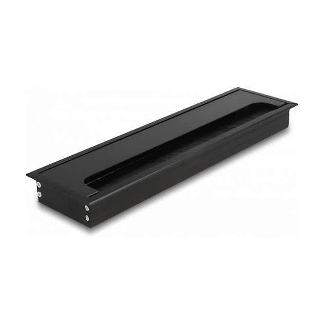 Uvodnica za kabele DELOCK 66858 (300 x 80 mm, s četkom, crna)-0