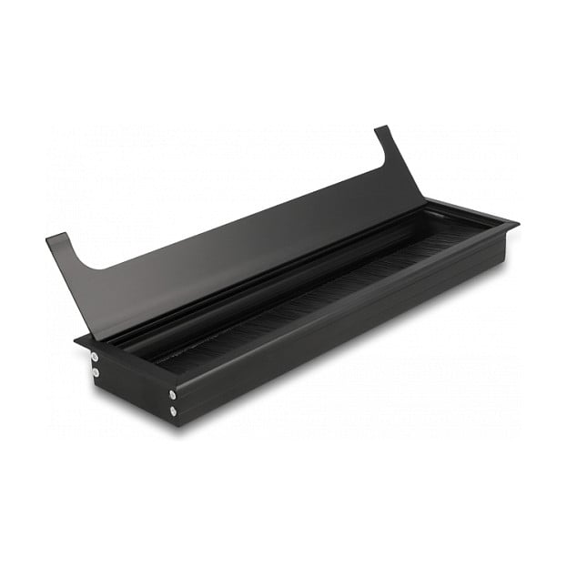 Uvodnica za kabele DELOCK 66858 (300 x 80 mm, s četkom, crna)-1