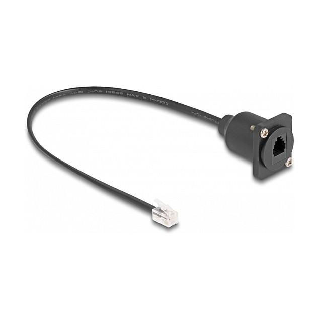 Produžni kabel DELOCK D-Type RJ10 (M/Ž), 30 cm, crni-1