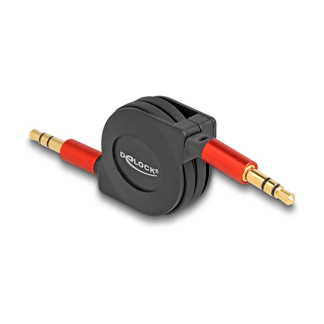 Audio kabel DELOCK 3.5mm na 3.5mm (3-pinski, na uvlačenje, 90 cm)