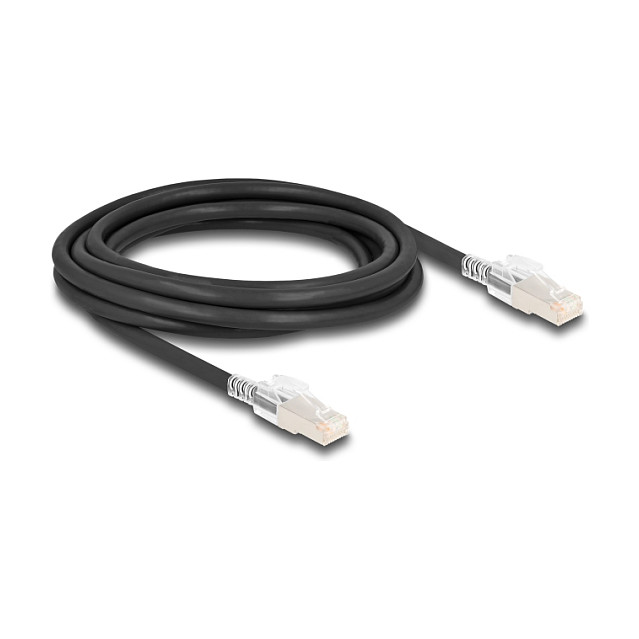 Mrežni kabel DELOCK RJ45 Cat.6A S/FTP 3m (LSZH, sa Secure Clips setom)-1