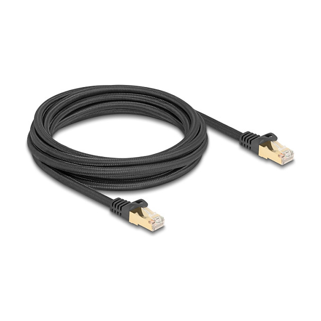 Mrežni kabel DELOCK Cat.6A S/FTP 3m crni (pleteni)-1