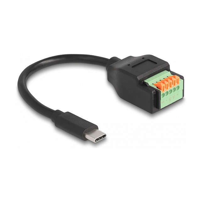 USB-C adapter DELOCK 66066 (USB-C na 2-pinski terminalni blok, 15 cm)