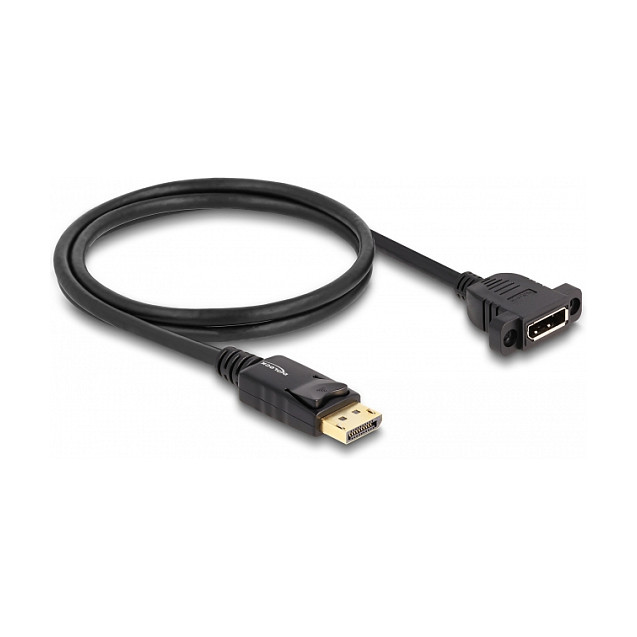DisplayPort 1.4 produžni kabel DELOCK 87825 (1 m, 8K 30 Hz, za ugradnju)