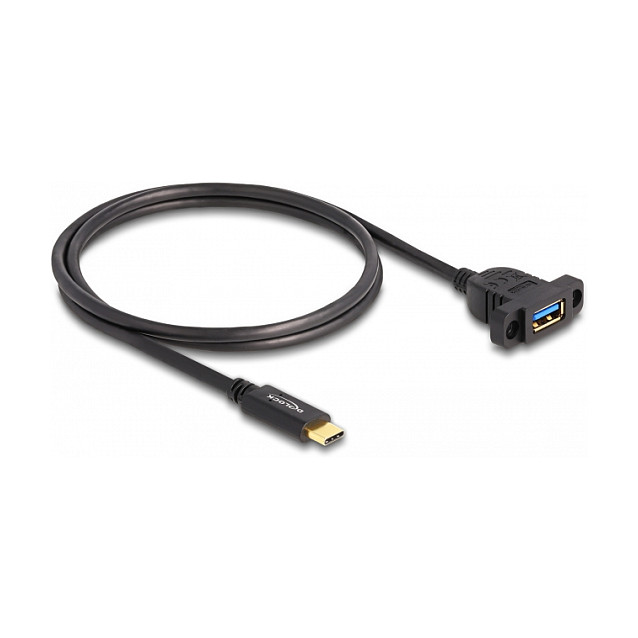 USB kabel za ugradnju DELOCK 87826 (USB-C na USB-A, USB 3.2 Gen 2, 10 Gbps, 1 m)