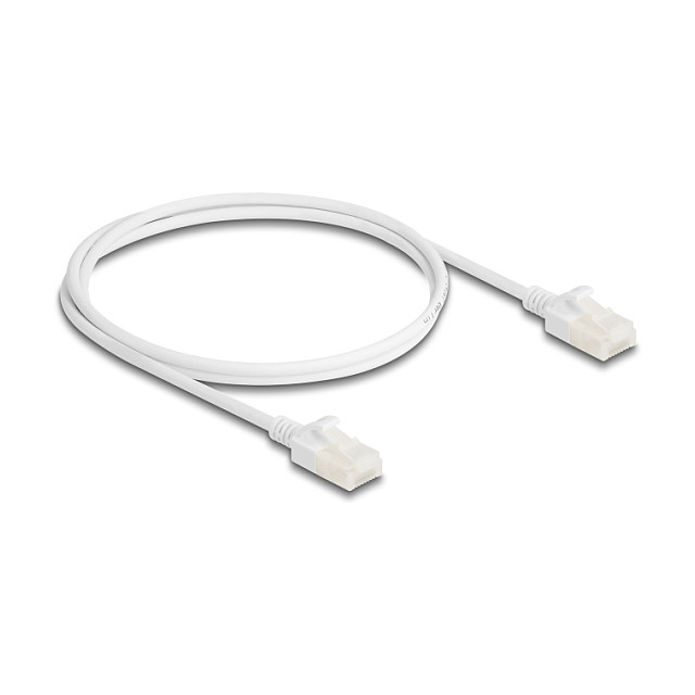 Mrežni kabel DELOCK 80359 Cat.6A S/FTP (1m, bijeli, slim, industrijski)