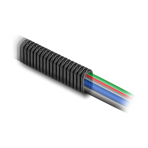 Bužir za kabele DELOCK 60620 ovalni fleksibilni (13.6 x 6.3 mm, 10 m, crni)-1
