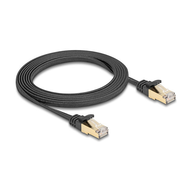 Mrežni kabel DELOCK RJ45 Flat Ribbon Cat.6A U/FTP (2m, pleteni)-1