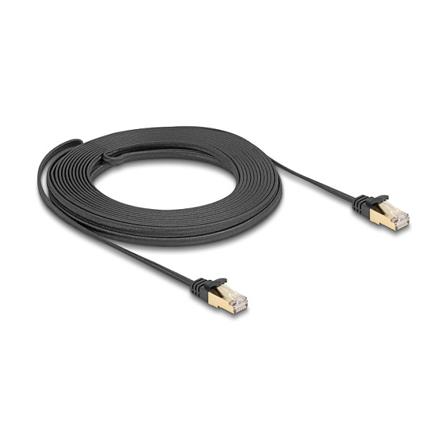 Mrežni kabel DELOCK Cat.6A U/FTP Flat 10m (pleteni oplet, RJ45)-1