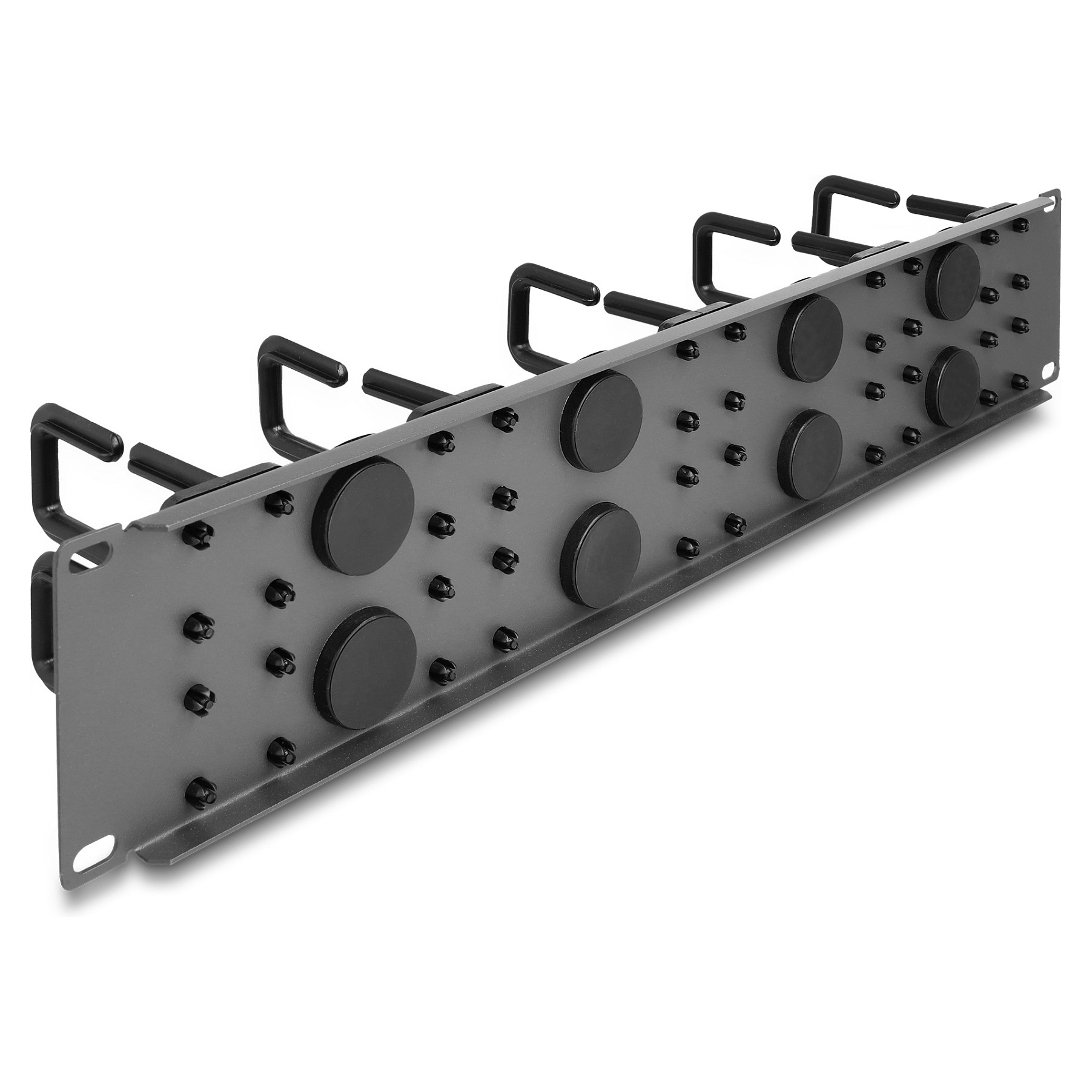 Panel za upravljanje kabelima DELOCK 19" 2U (8 gumenih uvodnica, 10 nosača) 66746-1