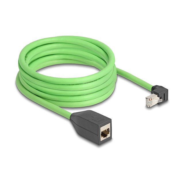 Mrežni produžni kabel DELOCK Cat.6A S/FTP 5m (kutni konektor, PUR, za industrijsku primjenu)-1