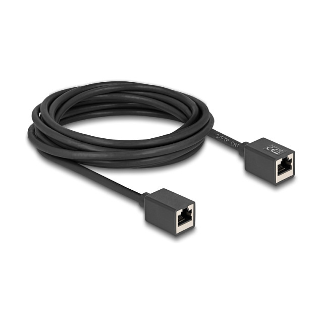 Mrežni produžni kabel DELOCK Cat.6A S/FTP (RJ45 M/Ž, 5m, LSZH)