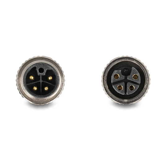 M12 Kabel DELOCK 80526 (L-kodirani, 4-pinski, muški ravni na ženski kutni, PUR, 3 m)-2