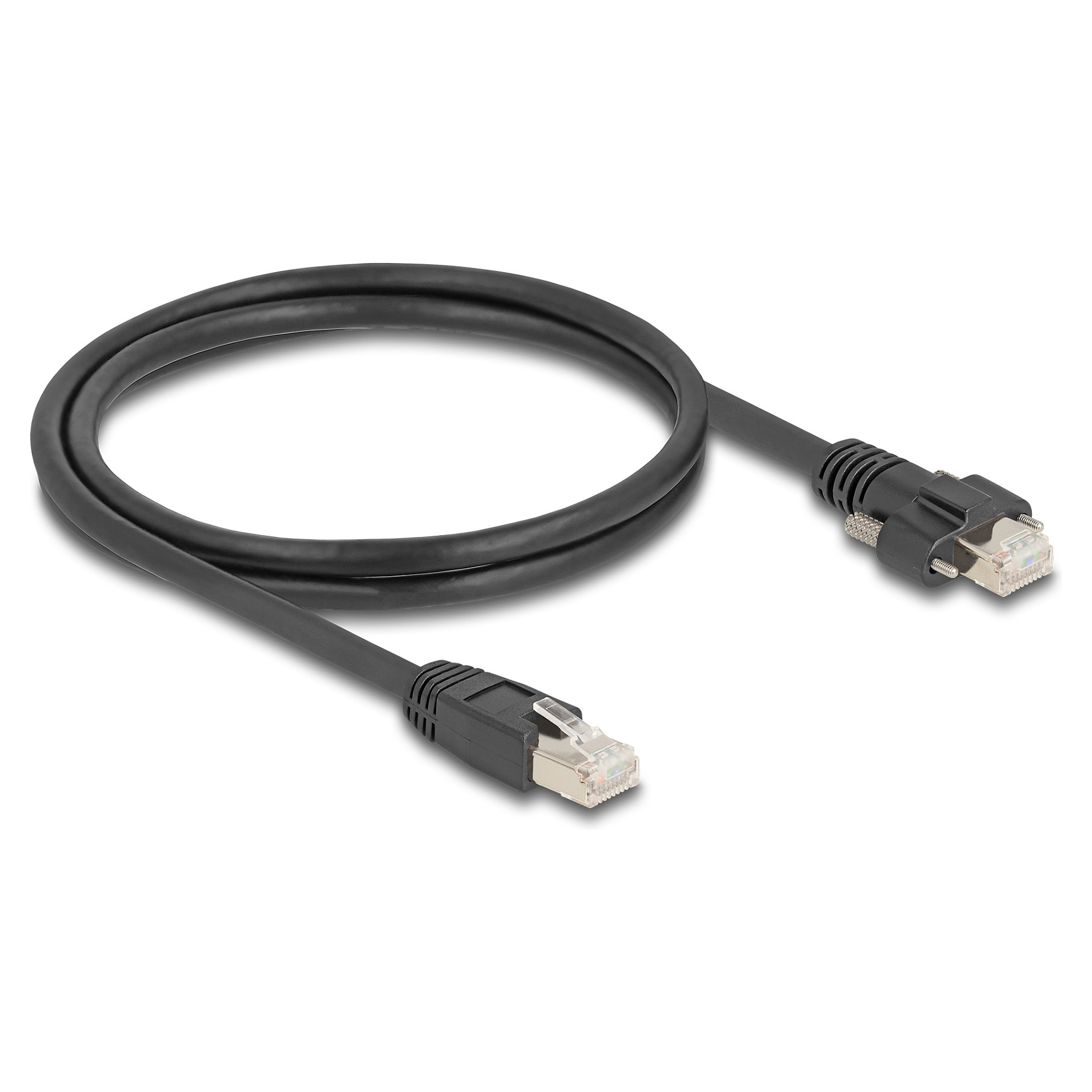 Mrežni kabel DELOCK Cat.6A S/FTP za GigE kamere (RJ45 na RJ45 s vijcima, 1 m)-1