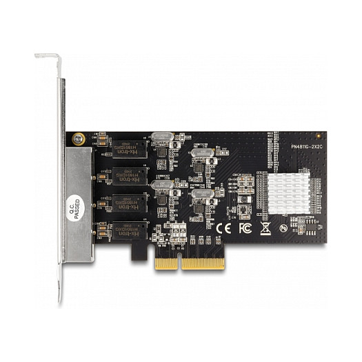 Mrežna kartica DELOCK PCI Express x4 (4 x Gigabit LAN RJ45, RTL8111)-3