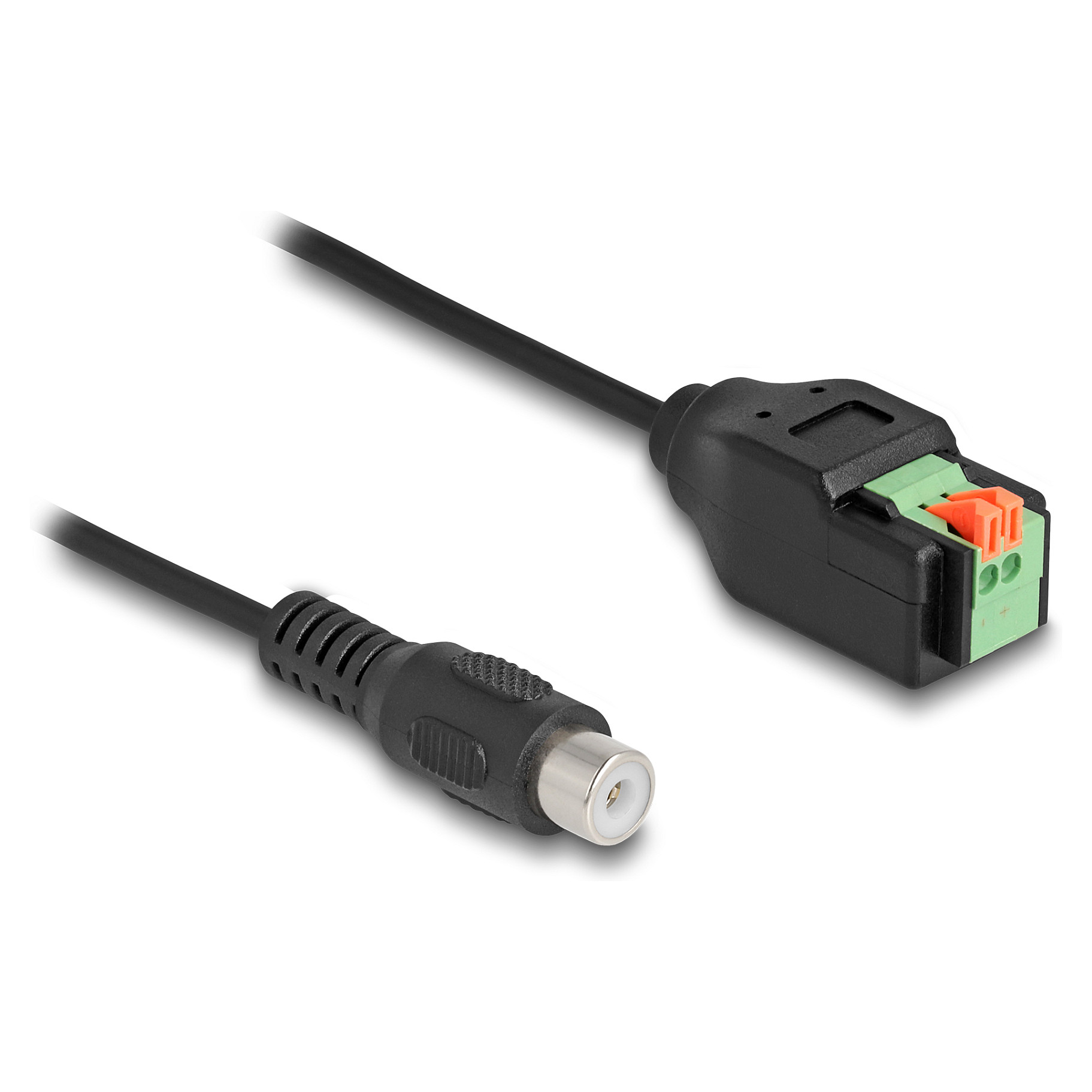 Adapter kabel DELOCK RCA (Cinch) ženski na 2-pinski terminalni blok, 15 cm (66327)