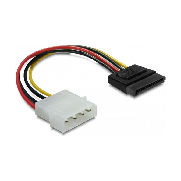 Kabel za napajanje DELOCK SATA 15-pin na 4-pin Molex (15 cm)-0