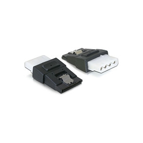 Adapter za napajanje DELOCK 65046 (4-pinski Molex ženski na 15-pinski SATA ženski, metalna kopča)-0
