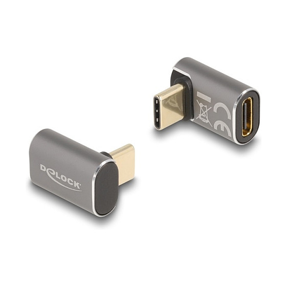 USB-C adapter DELOCK 60054 (40 Gbps, PD 100W, 8K 60Hz, kutni)
