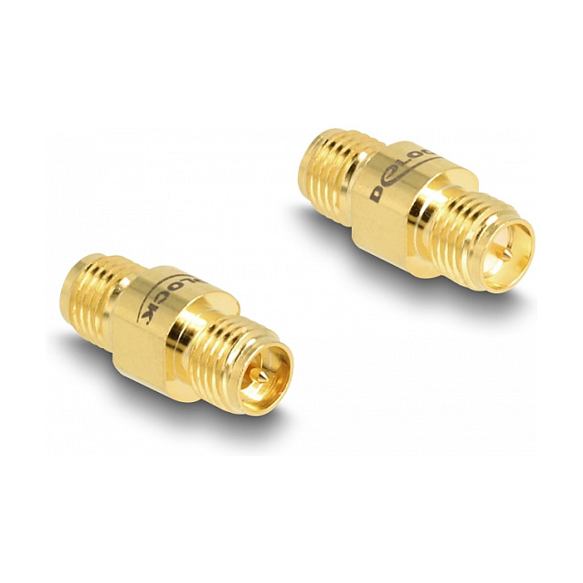 Adapter DELOCK RP-SMA ženski na RP-SMA ženski (88921, pozlaćeni kontakti, 50 Ohm)-0