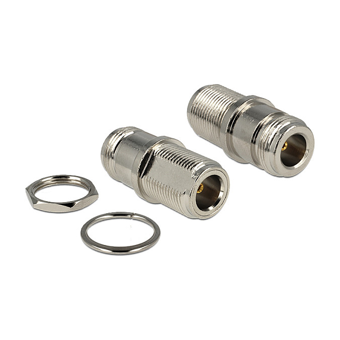 Adapter DELOCK N konektor (Ž) na N konektor (Ž) za ugradnju (50 Ohm, panel montaža) 88803