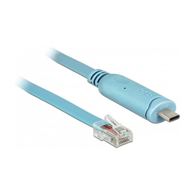 Adapter DELOCK USB-C na Serijski RS-232 RJ45 (3.0m, FTDI čipset, Cisco kompatibilan)-0