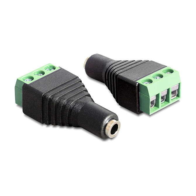 Adapter DELOCK 65455 (3.5mm stereo utičnica na 3-pinski terminalni blok)-0
