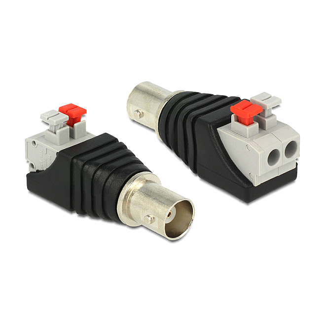 Adapter DELOCK BNC ženski na 2-pinski terminalni blok (Push-button)-0