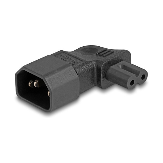 Strujni adapter DELOCK C14 na C7 kutni 90° (2.5 A, 250 V)-0