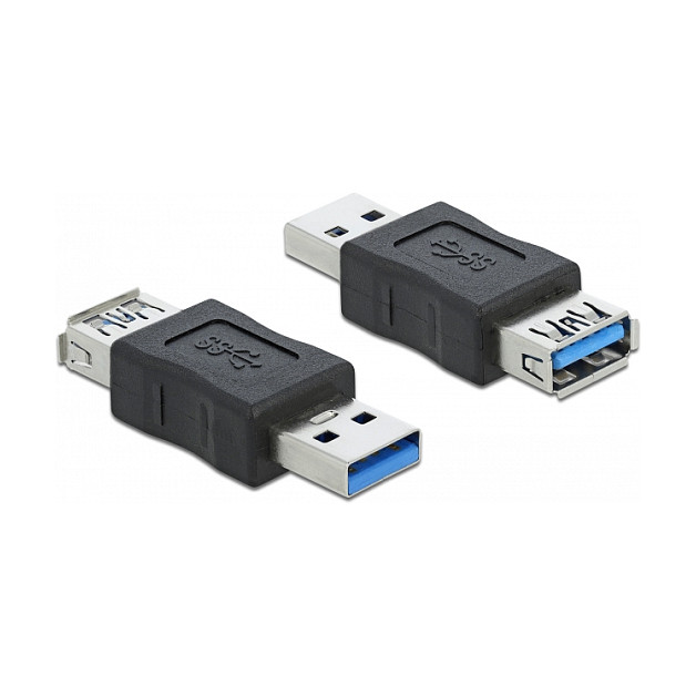 USB Data Blocker Adapter DELOCK 66497 (USB-A M na USB-A Ž, samo punjenje)