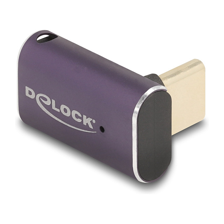 USB-C adapter DELOCK 60289 (40 Gbps, PD 3.1 240W, 8K 60Hz, 90° kutni)