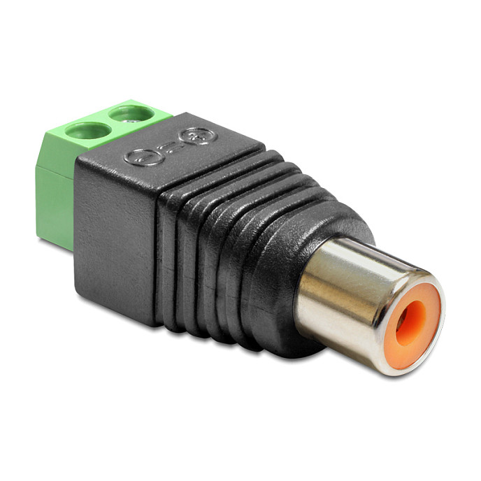 Adapter DELOCK 65418 Cinch (RCA) ženski na 2-pinski Terminal Block-0