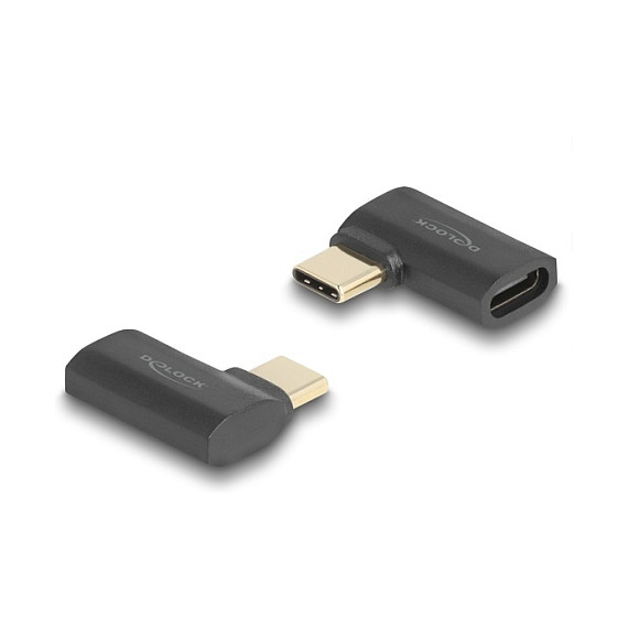 USB-C adapter DELOCK 60245 (USB 40 Gbps, PD 3.1 240W, 8K 60Hz, 90° kutni)-0