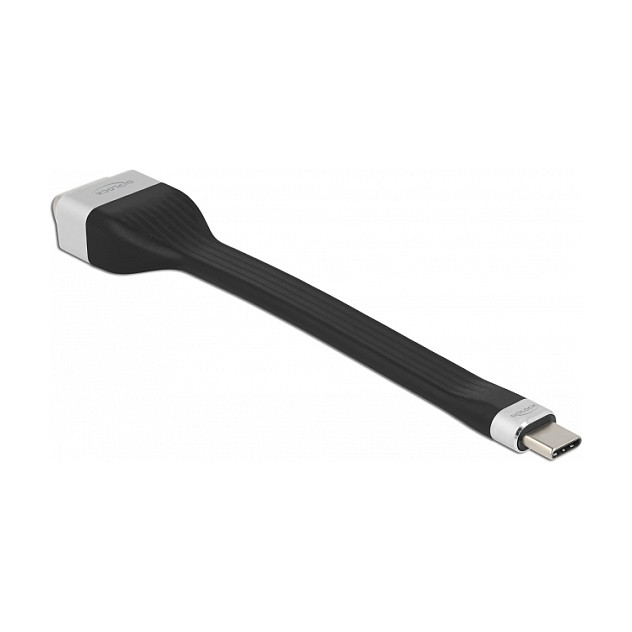 USB-C na VGA adapter DELOCK FPC Flat Ribbon Cable (DP Alt Mode) 13 cm, 1080p