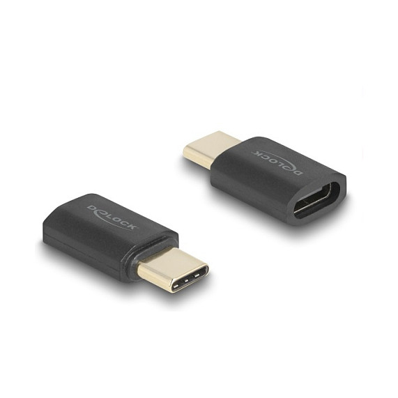 USB-C adapter DELOCK 60237 (40 Gbps, PD 3.1 240W, 8K 60Hz, Port Saver)