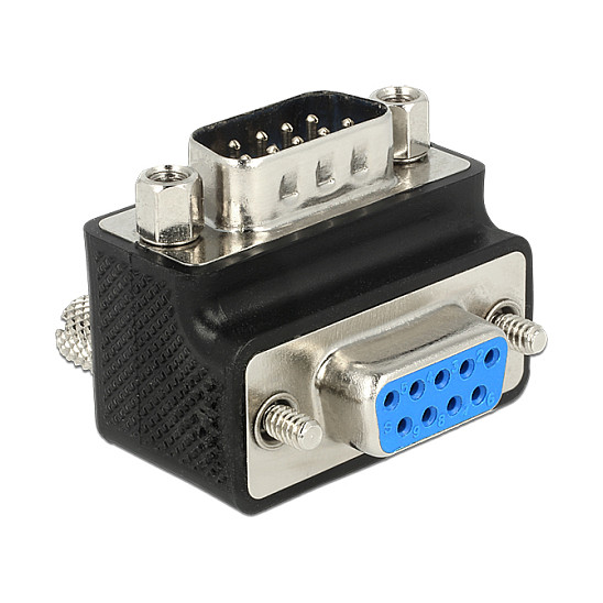 Adapter DELOCK D-Sub 9 Pin M/Ž 90° kutni (izmjenjivi vijci/matice)-0