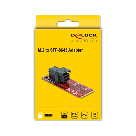 Adapter DELOCK M.2 Key M na SFF-8643 NVMe (62721)-1
