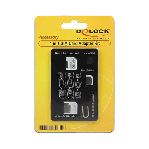 SIM adapter set DELOCK 4 u 1 (Nano/Micro/Standard SIM + igla)-3