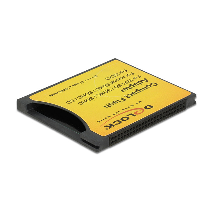 Adapter DELOCK Compact Flash na SD / SDHC / SDXC / iSDIO (CF Type I, podrška do 2 TB, WiFi SD)-0
