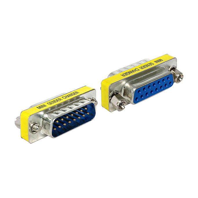 Adapter DELOCK D-Sub 15 Pin M/Ž Port Saver (65481)