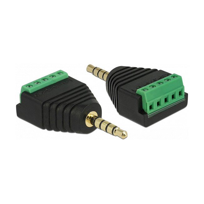 Adapter DELOCK 3.5mm stereo jack na 5-pinski terminalni blok (65947)