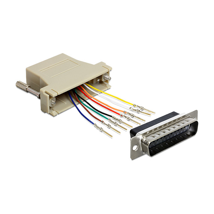 Adapter DELOCK 65433 (D-Sub 25-pinski muški na RJ45 ženski, modularni)-0