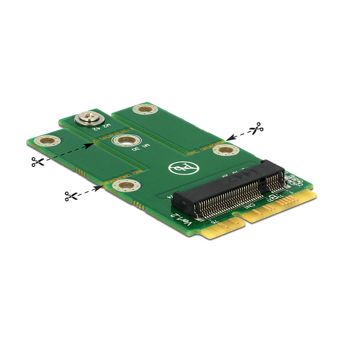 Adapter DELOCK miniPCIe na M.2 Key B utor (62654)-0