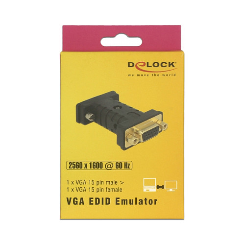 Adapter DELOCK VGA EDID Emulator 63326 (VGA M > VGA Ž, 1920x1200)-2