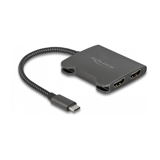USB-C na 2x HDMI razdjelnik DELOCK 87778 (MST, 4K 60 Hz, DP Alt Mode)-1