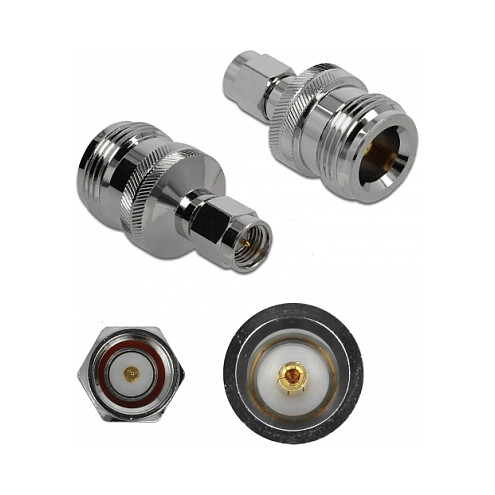 RF Adapter DELOCK N-utičnica na SMA-utikač (50 Ohm, 10 GHz, pozlaćeni)