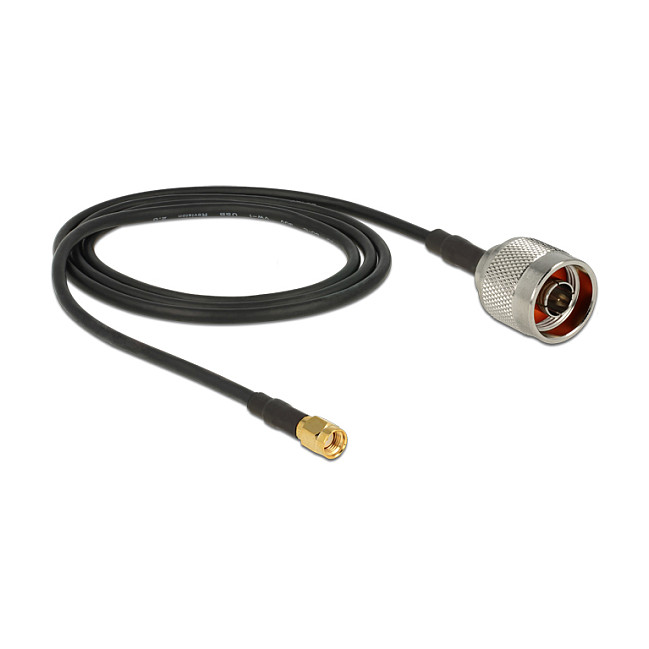 Antenski kabel DELOCK N konektor > RP-SMA konektor CFD200 (2.0 m, low loss)-1