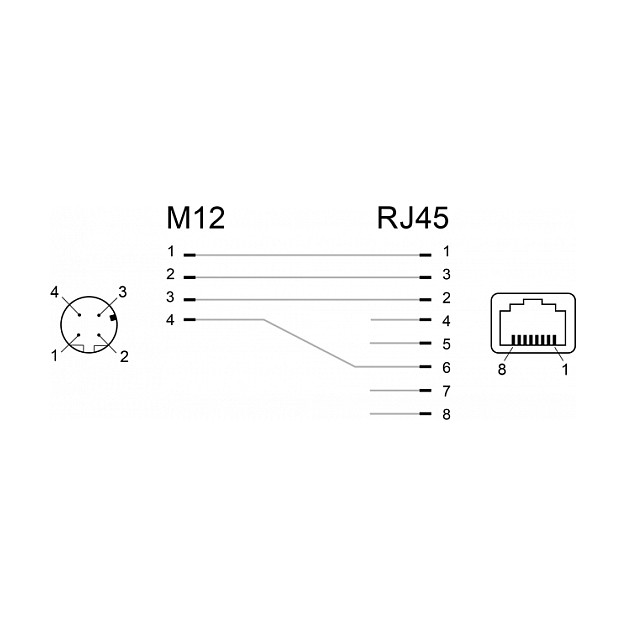 Mrežni adapter DELOCK 66312 M12 D-kodirani na RJ45 (IP67, 4-pinski)-2